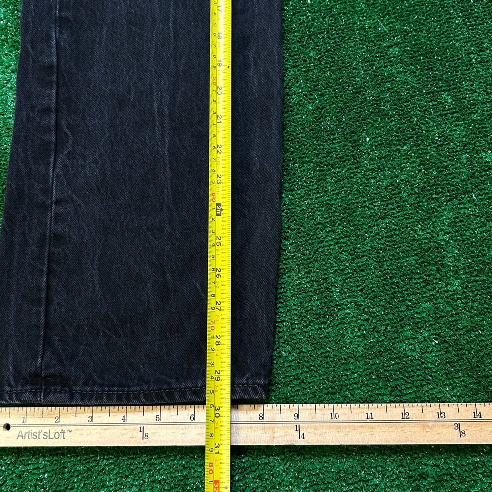 Levi 501 Original Fit Button Fly Jeans Faded Black 36x30 - Picture 7 of 13